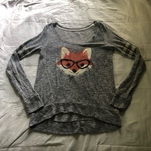 Nerdy fox 🦊 knit sweater